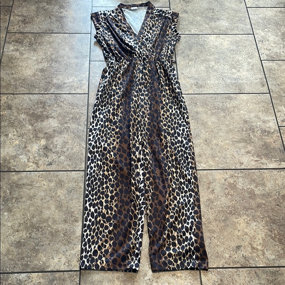 Vintage 70’s - 80’s Undercover  Wear Leopard Print Jumpsuit Made in USA 🇺🇸